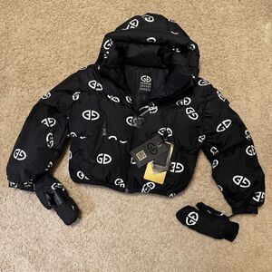 Goldbergh Snowflake Porter Jacket Black US 10 NWT waterproof ski jacket puffer
